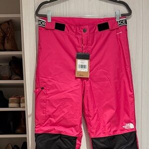 The North Face Kids Fuchsia and Black insulated Pants